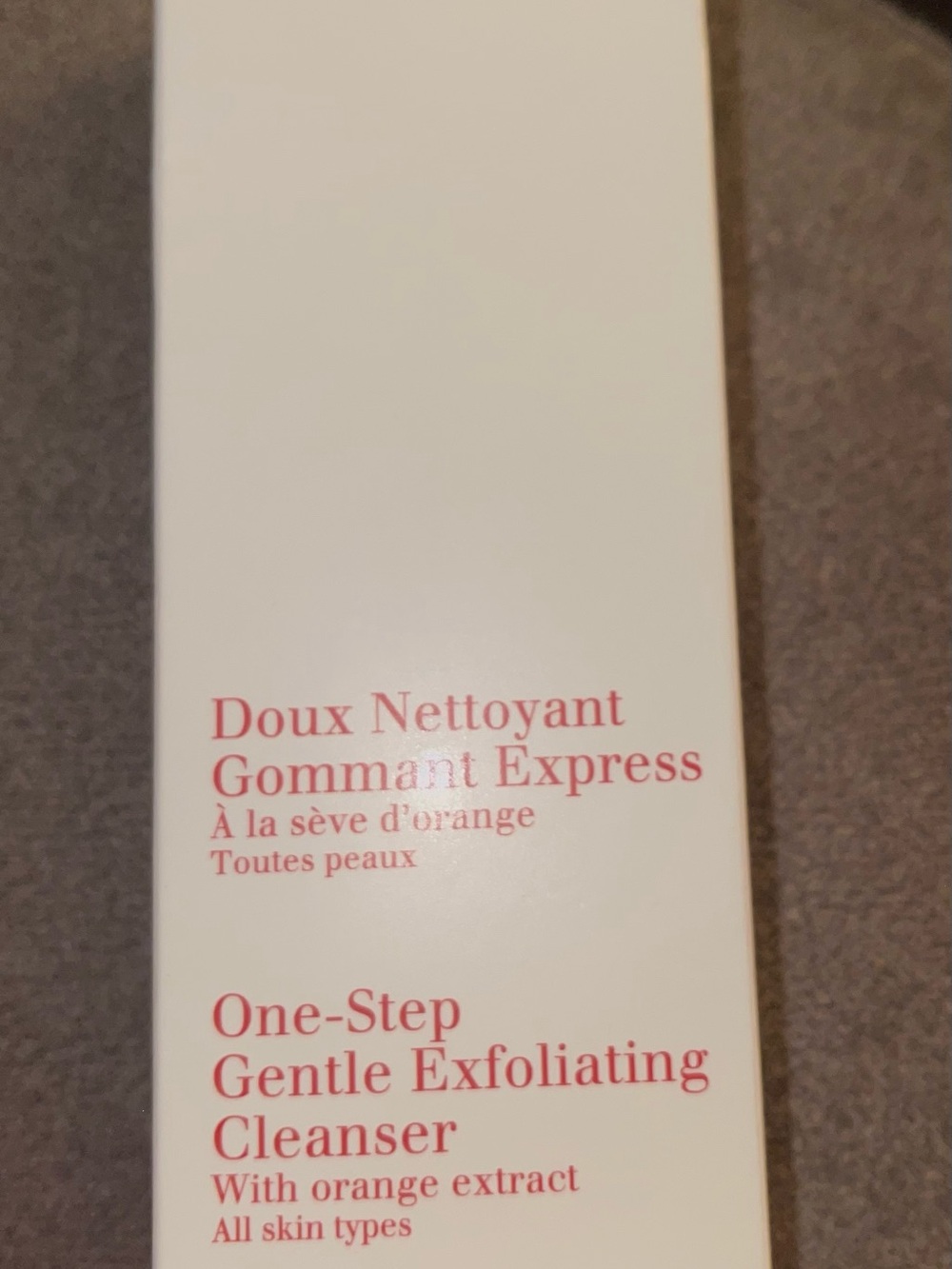 NEW! CLARINS PARIS ONE-STEP GENTLE EXFOLIATING CLEANSER 125 ML